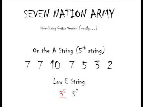 Seven nation army bass tab garageband